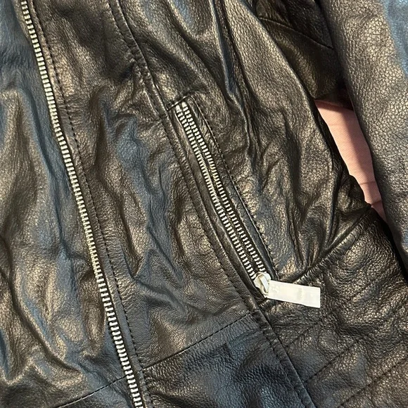 NWT Barney's real leather jacket Clara Size 16 - Picture 7 of 8